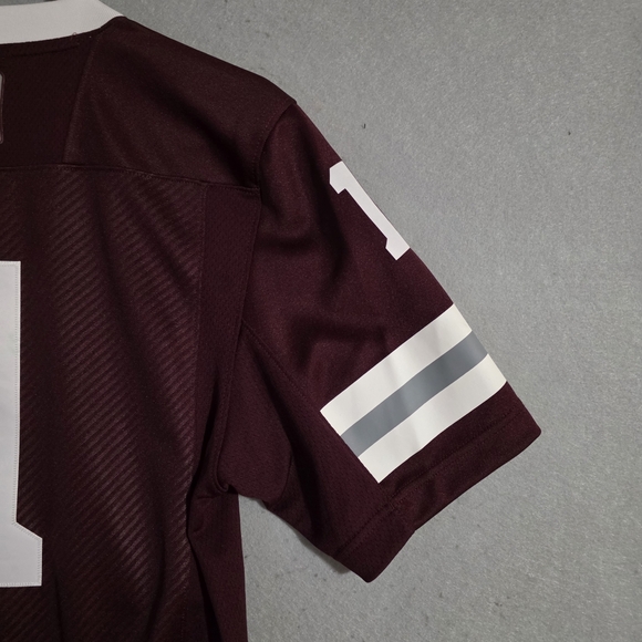 Adidas Mens #1 Mississippi State Bulldogs Maroon Football Jersey Size Small - Picture 11 of 12